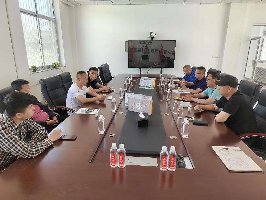 寧夏寧苗生態建設集團股份有限公司領導到寧夏興康恒潤農業科技發展有限公司洽談合作