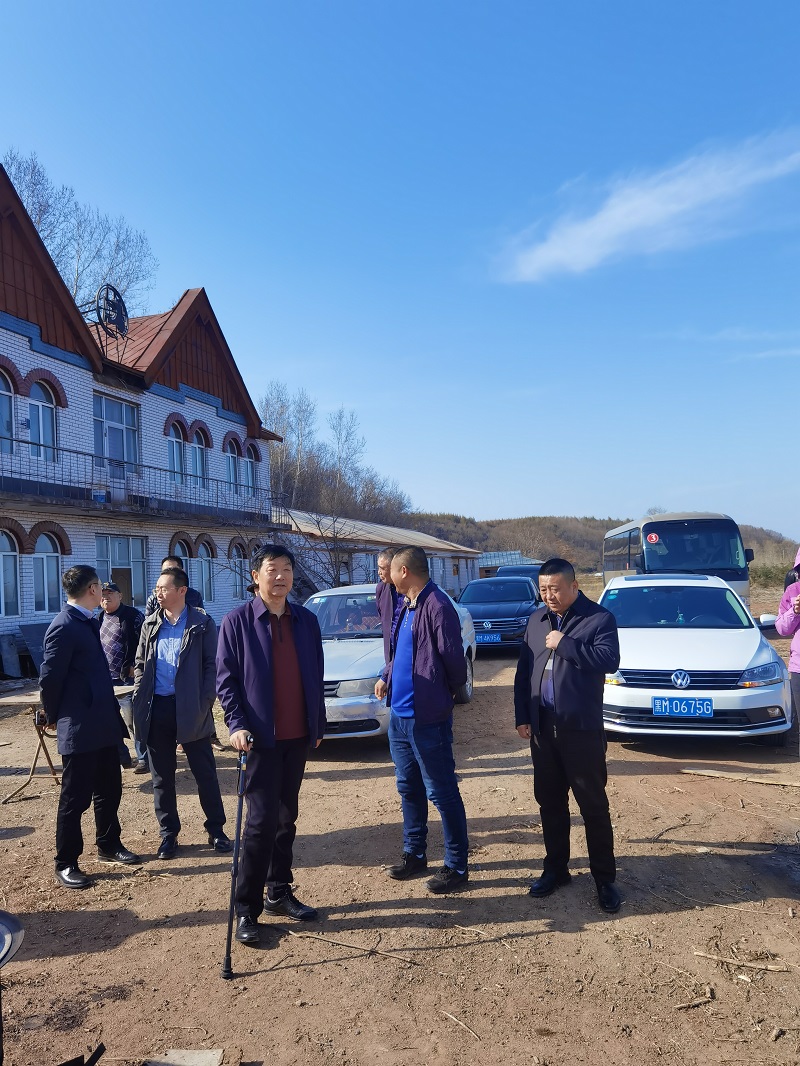 岳氏集團董事長岳平安一行到綏化市四方臺鎮調研考察