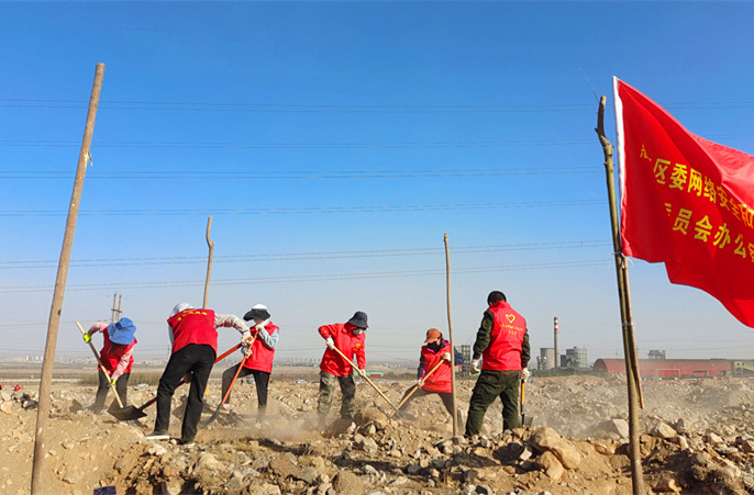 石嘴山市惠農區計劃投資4.7億元打響春季綠化戰 岳氏集團包干1萬畝酸棗林